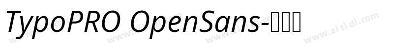 TypoPRO OpenSans字体转换